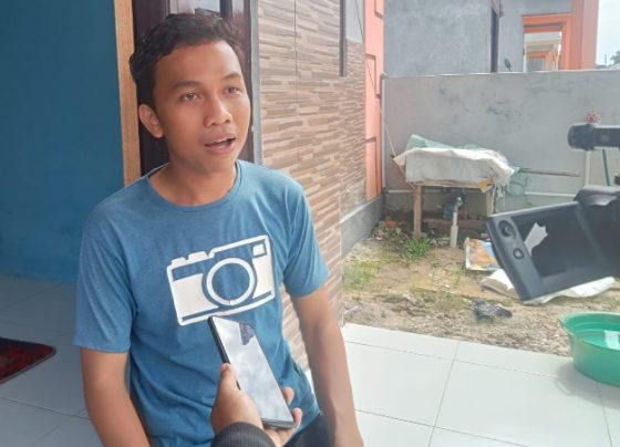 Ahmad Rizqi, Kurir Shopee yang motornya hilang dicuri maling.