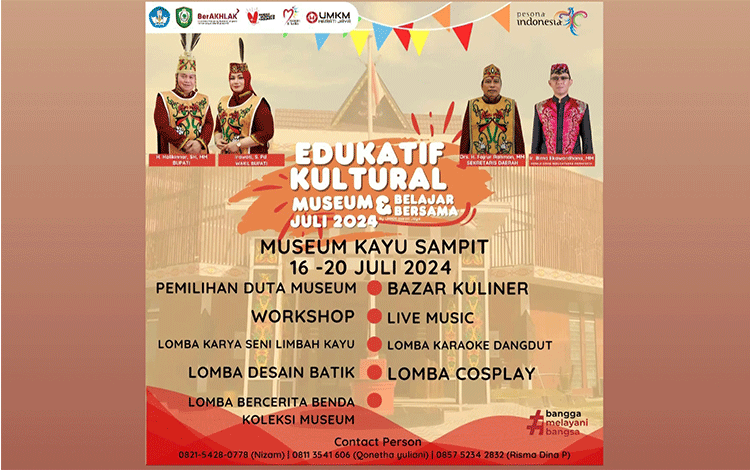 Edukatif Kultural Museum di Kotim Siapkan Berbagai Lomba dan Bazar Kuliner