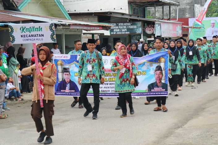 Ribuan Peserta Memeriahkan Pawai Tahun Baru Islam di Mentaya Hilir Selatan