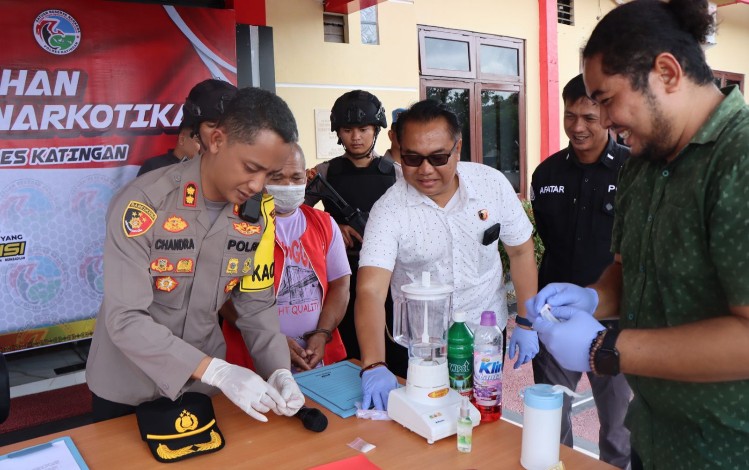 Polres Katingan Musnahkan Barang Bukti Sabu, Segini Jumlahnya