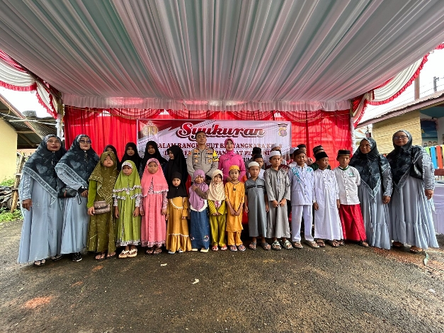 Polsek Cempaga Hulu Gelar Syukuran dan Santuni Anak Yatim