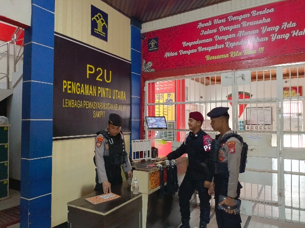 Lapas Sampit Terima Patroli Sambang Polres Kotim