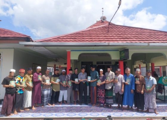 Lapas Sampit saat menerima wakaf Alquran, Selasa, 23 Juli 2024