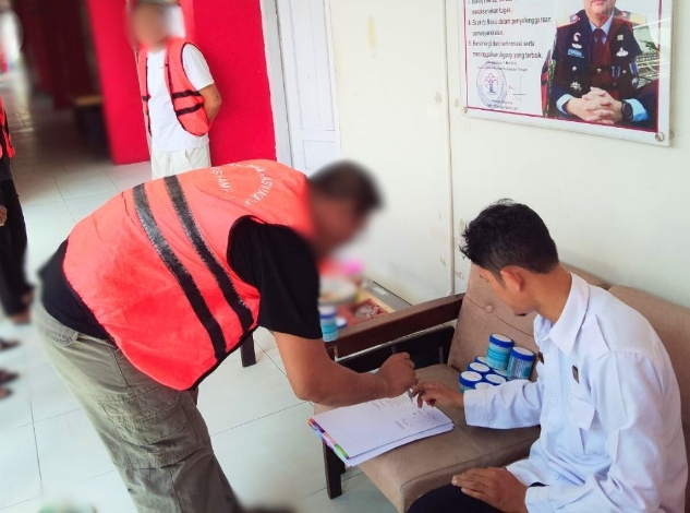 Lapas Sampit Tes Urine Warga Binaan 