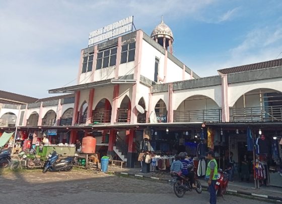 Pertokoan Eka Mentaya Sampit tampak lengang dan sepi pengunjung.