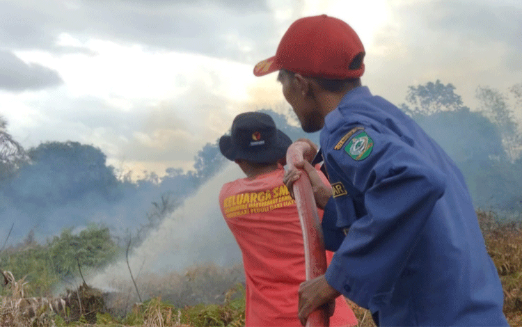 Kebakaran Lahan Dekat RSUD Samuda, Dua Kali dalam Tiga Hari