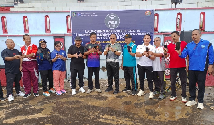 Layanan Wifi Publik Gratis di Kawasan Stadion Mini Gagah Lurus Diresmikan 