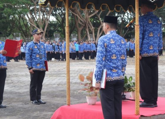 Pj Bupati Seruyan Djainuddin Noor pada Apel Kesadaran Nasional, Rabu, 17 Juli 2024.