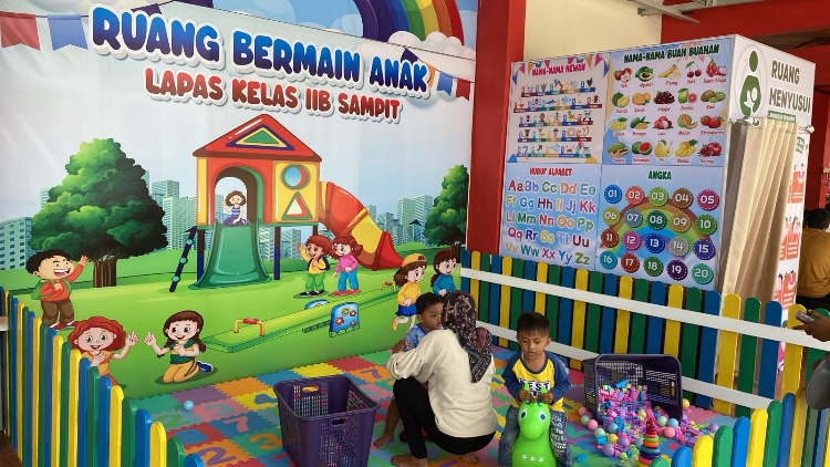 Lapas Sampit Menyediakan Tempat Bermain Anak dan Ruang Laktasi