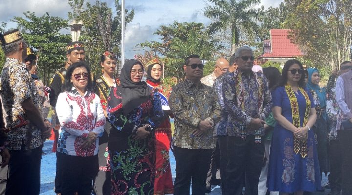 Bupati Kotim, Wakil Bupati Kotim, Ketua DPRD Kotim saat mendampingi Kepala BNN RI berkunjung ke Kantor BNK Kotim Km 7, Kamis, 8 Agustus 2024