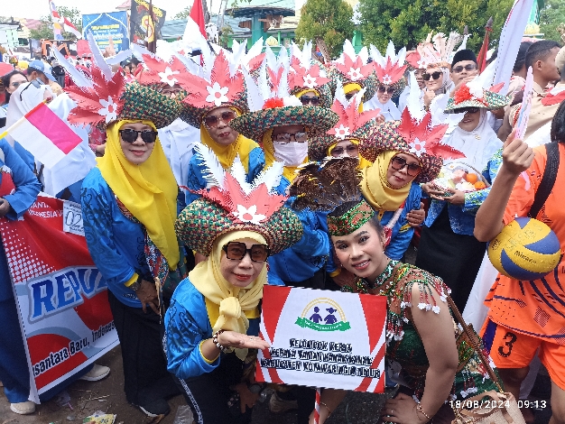 K3TK Kotim Tampilkan Kreativitas Wujudkan Generasi Emas dalam Pawai Pembangunan 2024
