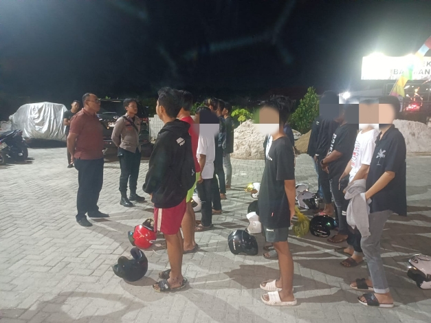 Polsek Baamang Jaring Belasan Remaja Hendak Balapan Liar di Kawasan Bandara