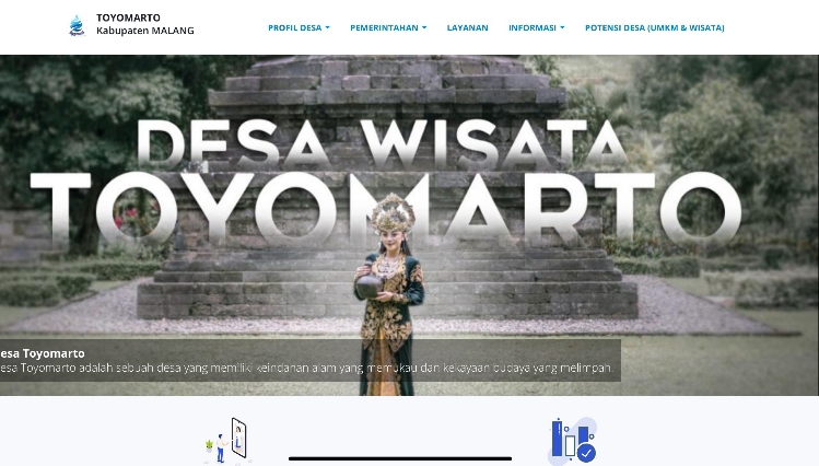 Mahasiswa UMM Kembangkan Website Desa Wisata Toyomarto yang Hilang