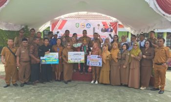 Pelajar SDN 4 Baamang Hilir, Satrio mendapatkan apresiasi atas prestasi juara 3 O2SN Pencak Silat tingkat Nasional, Selasa, 27 Agustus 2024