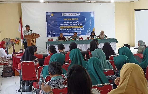 Pembukaan Workshop Penguatan Implementasi Kurikulum Merdeka KKG Gugus I Halilintar, Kecamatan Mentawa Baru Ketapang, Kamis, 29 Agustus 2024 1