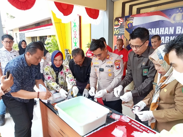 Polres Kotim Ungkap 112 Kasus Narkoba sejak Januari 2024