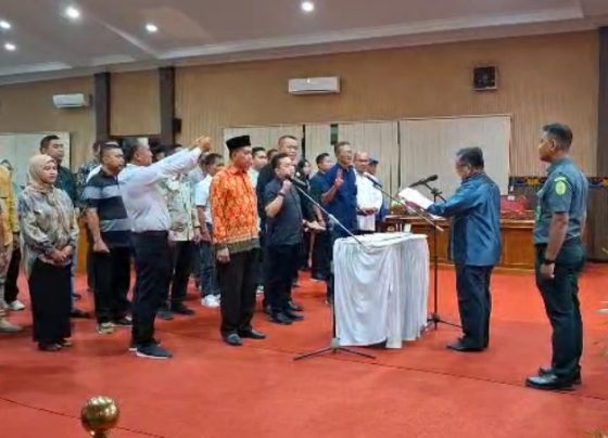 Suasana Gladi Bersih Pelantikan Anggota DPRD Kotim Terpilih Periode 2024 2029, Selasa, 13 Agustus 2024