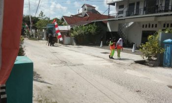 Suasana lokasi kejadian penjambretan di Jalan Batu Akik, Kecamatan Mentawa Baru Ketapang, Jumat, 16 Agustus 2024