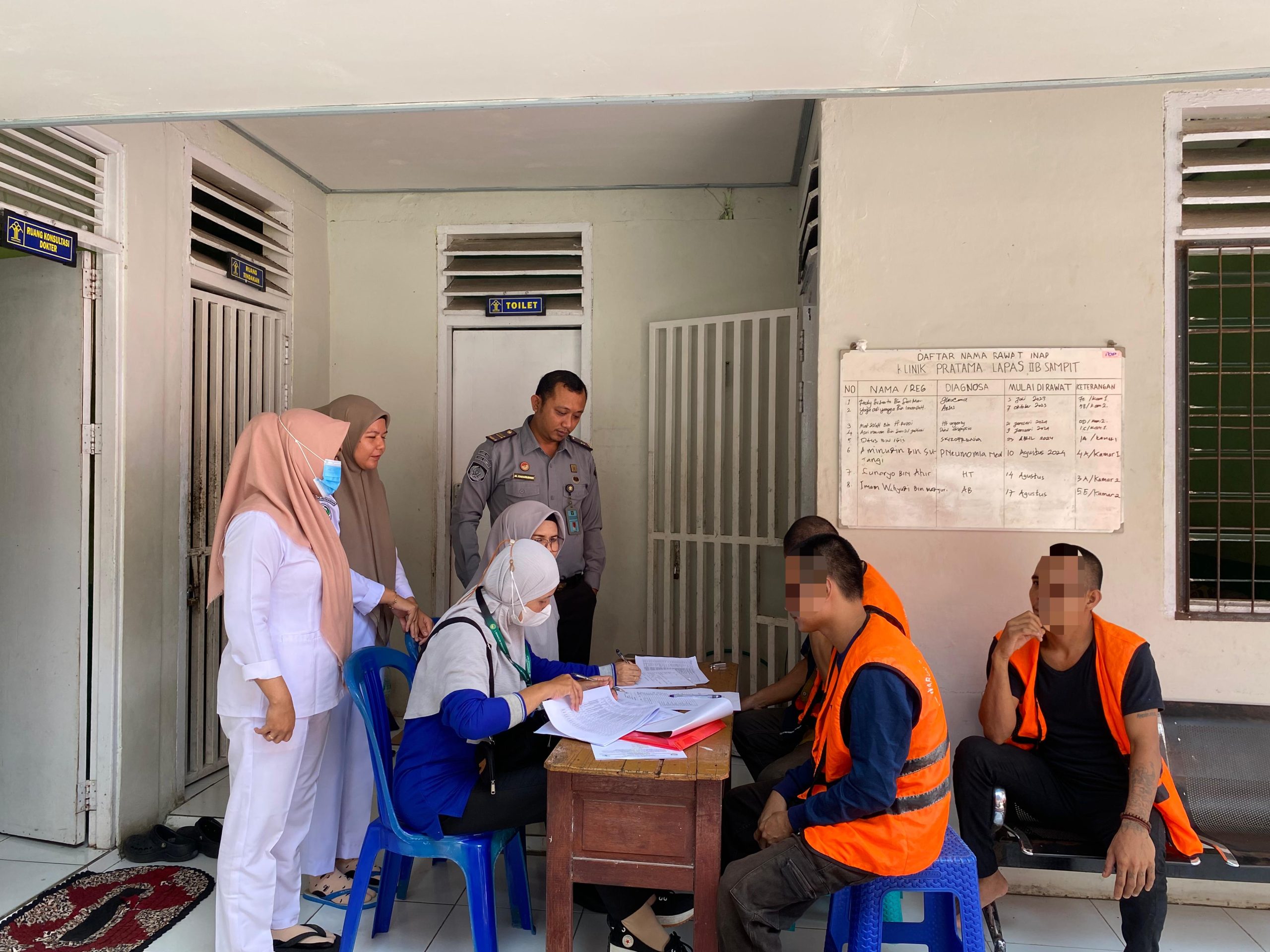 Deteksi HIV/AIDS, WBP Lapas Klas IIB Sampit Jalani Pemeriksaan Kesehatan
