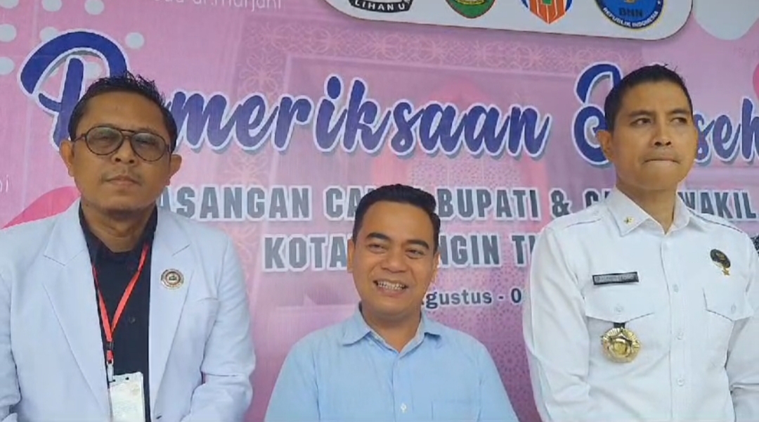 Hasil Pemeriksaan Kesehatan Tiga Pasangan Bacalon Bupati dan Wakil Bupati Kotim Dinyatakan Layak