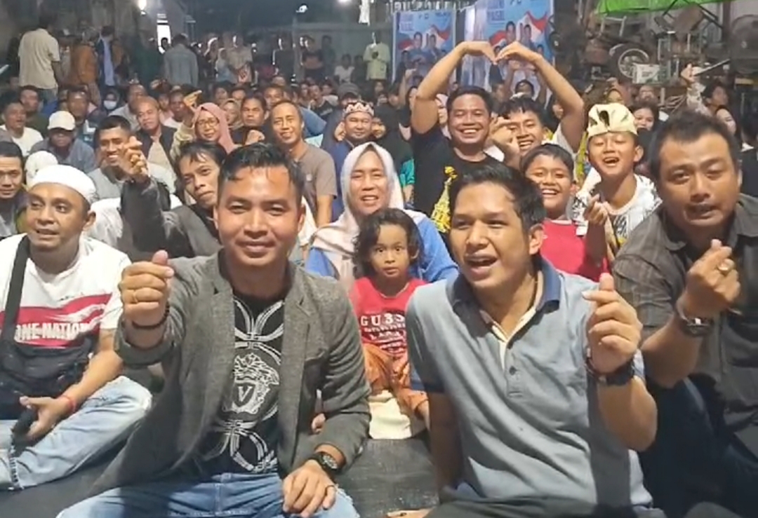 Dukung Timnas Indonesia, Rudini-Paisal Gelar Nobar Kualifikasi Piala Dunia Bersama Warga