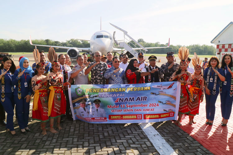 Tiket Murah Sampit-Surabaya Ludes di Penerbangan Perdana