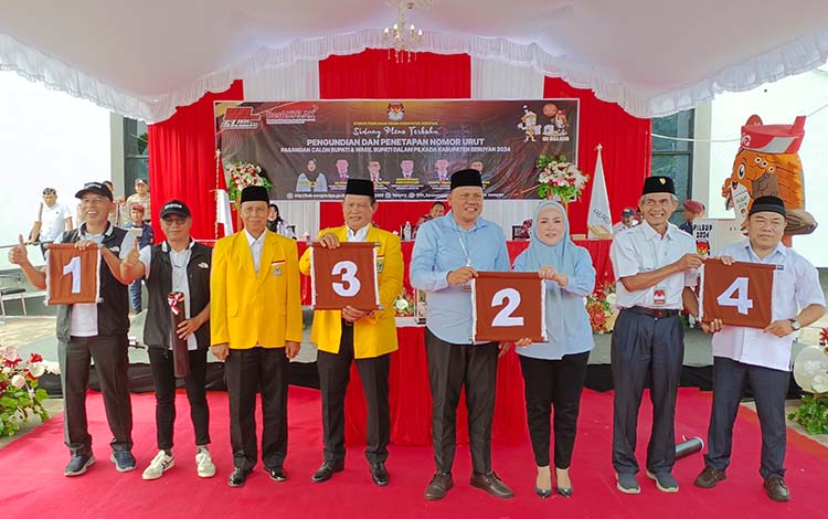 Tanggapan Paslon Pilkada Seruyan 2024 Tentang Nomor Urut Mereka