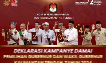 Nomor Urut Calon Gubernur dan Wakil Gubernur Kalteng 2024 Ditetapkan