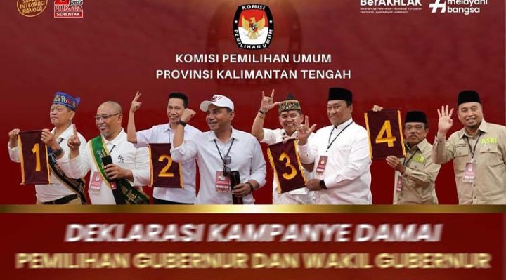 Nomor Urut Calon Gubernur dan Wakil Gubernur Kalteng 2024 Ditetapkan