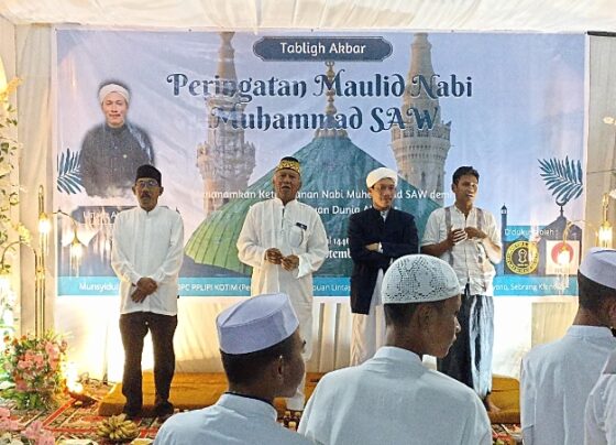 PPLIPI Kotim dan Majelis Munsyidul Abror Peringati Maulid Nabi Muhammad Saw 1446 H, Jumat malam, 27 September 2024.