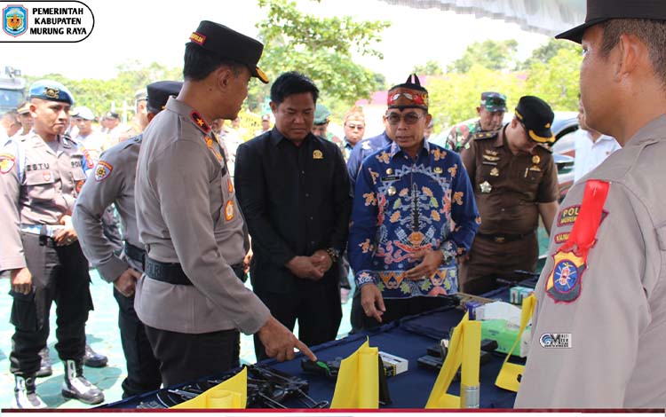 Pj Bupati Mura Sambut Kunker Wakapolda Kalteng untuk Pastikan Keamanan Pilkada