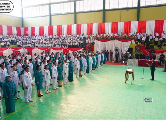 Pj Bupati Murung Raya Kukuhkan Ratusan Kades , Anggota BPD dan TP PKK Tingkat Desa