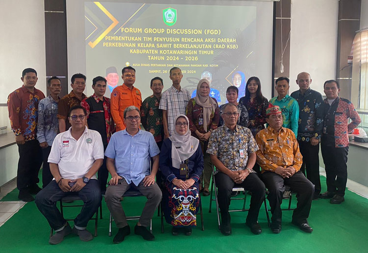 Strategi Kembangkan Sawit Berkelanjutan, Pemkab Kotim Gandeng Berbagai Pihak dalam FGD
