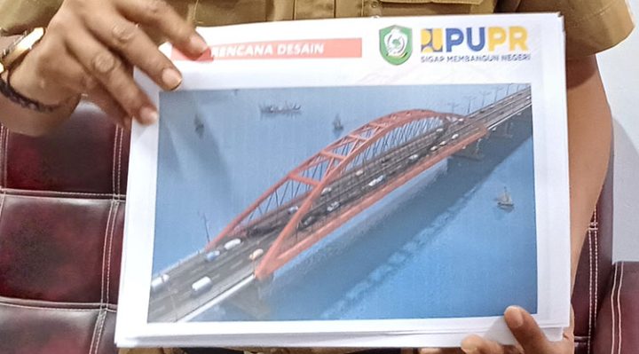 Rancangan jembatan Mentaya.