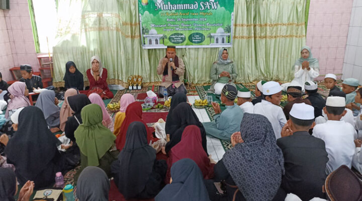 Suasana kegiatan peringatan Maulid Nabi Muhammad saw SD Islam Daruttaslim Sampit, Rabu 25 September 2024