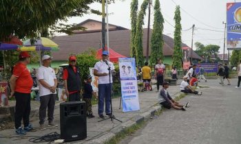 Suasana peluncuran fasilitas WiFi Gratis di Taman Kota Sampit oleh Pemkab Kotim, Minggu 22 September 2024.