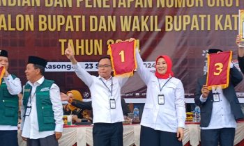 Tiga pasangan calon bupati dan wakil bupati Katingan yang bakal bersaing di Pilkada 27 November 2024 telah mendapatkan nomor urut masing masing, Senin, 23 September 2024