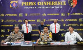 Wakapolres Kotim, Kompol Tri Wibowo dalam pers rilis kasus penjambretan, Senin, 9 September 2024