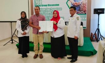 Wakil Bupati Kotim, Irawati usai menandatangani MoU dengan Yayasan Betang Borneo Indonesia, Rabu, 12 September 2024