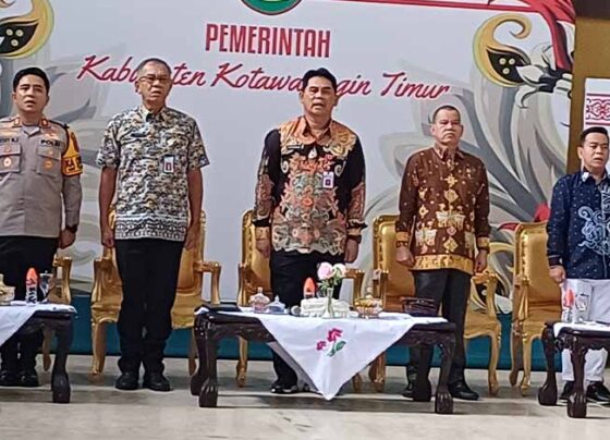 Wakil Ketua I DPRD Kotawaringin Timur Juliansyah turut menyambut Pjs Bupati Kotim Shalahuddin dalam acara Coffee Morning, Kamis, 26 September 2024.