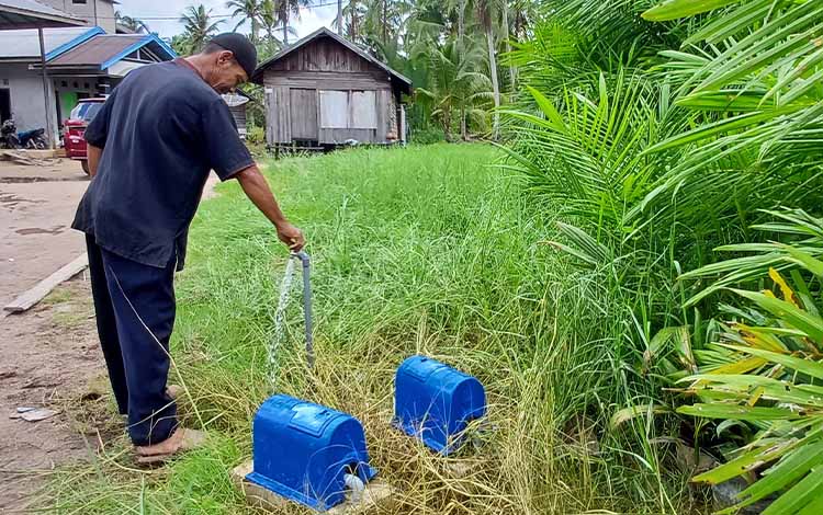 Warga Sei Ijum Raya Gembira Air PDAM Masuk ke Desanya, tak lagi Mandi Air Parit