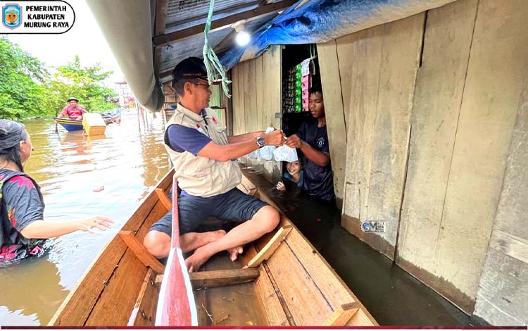 BPBD Murung Raya Dirikan Dapur Umum dan Evakuasi Warga Terdampak Banjir