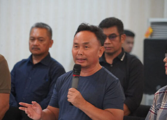 Gubernur Kalteng H. Sugianto Sabran saat menyampaikan arahannya