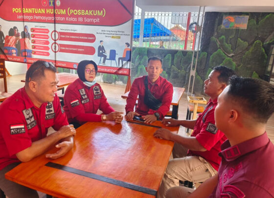 Lapas Kelas IIB Sampit saat rapat bersama dengan Kanwil Kemenhukam, Kamis, 3 Oktober 2024.