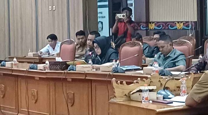 Mariani paparkan anggaran perubahan Mitra Kerja Komisi IV DPRD Kotim pada rapat kompilasi, Senin, 21 Oktober 2024.