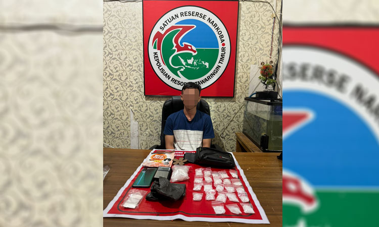 Dikejar Polisi, Kurir Sabu 21 Tahun Ditangkap di Baamang
