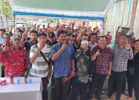Pengukuhan relawan HARATI II Telaga Antang dan Antang Kalang, Senin, 30 September 2024.