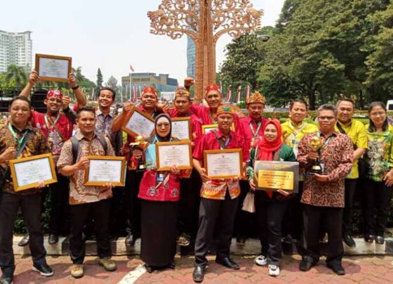 Penyerahan penghargaan Sekolah Adiwiyata, Auditorium Dr. Soedjarwo Gedung Manggala Wanabakti, Jakarta, Rabu 2 Oktober 2024.