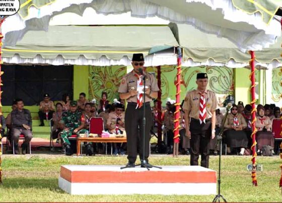 Pj Bupati Buka Kemah Besar Pramuka Tingkat Kwartir Cabang Murung Raya
