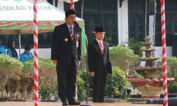 Pjs Bupati Kotim Shalahuddin memimpin upacara peringatan Hari Kesaktian Pancasila, Selasa, 1 Oktober 2024.